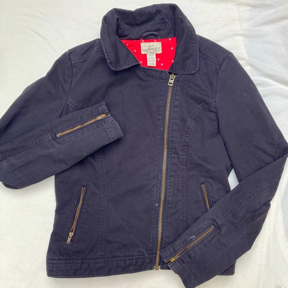 Denim jacket.